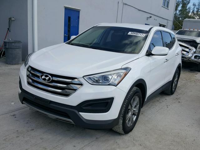 5XYZT3LB4EG144424 - 2014 HYUNDAI SANTA FE S WHITE photo 2