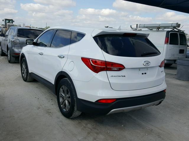 5XYZT3LB4EG144424 - 2014 HYUNDAI SANTA FE S WHITE photo 3