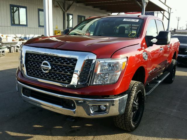 1N6BA1F49GN500061 - 2016 NISSAN TITAN XD S BURGUNDY photo 2