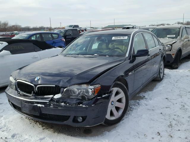 WBAHN83587DT74818 - 2007 BMW 750 BLUE photo 2