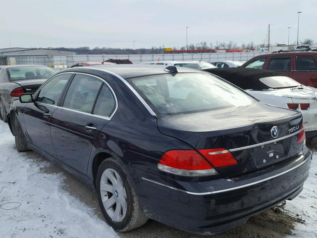 WBAHN83587DT74818 - 2007 BMW 750 BLUE photo 3