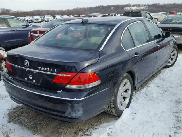 WBAHN83587DT74818 - 2007 BMW 750 BLUE photo 4