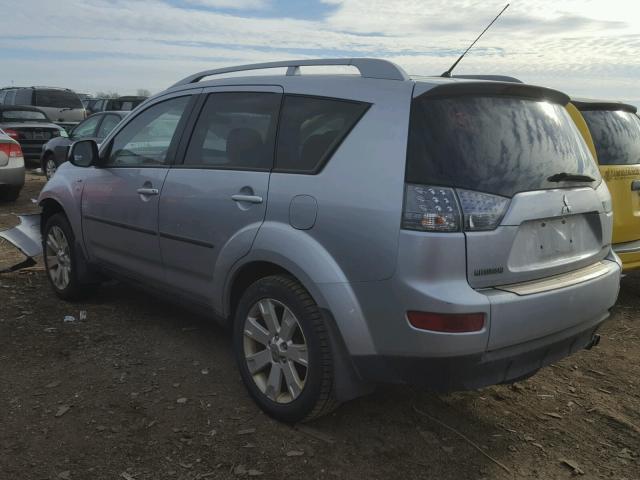 JA4MT41X88Z002088 - 2008 MITSUBISHI OUTLANDER SILVER photo 3