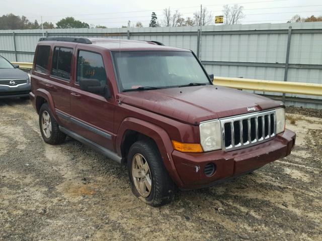 1J8HG48KX7C601252 - 2007 JEEP COMMANDER MAROON photo 1