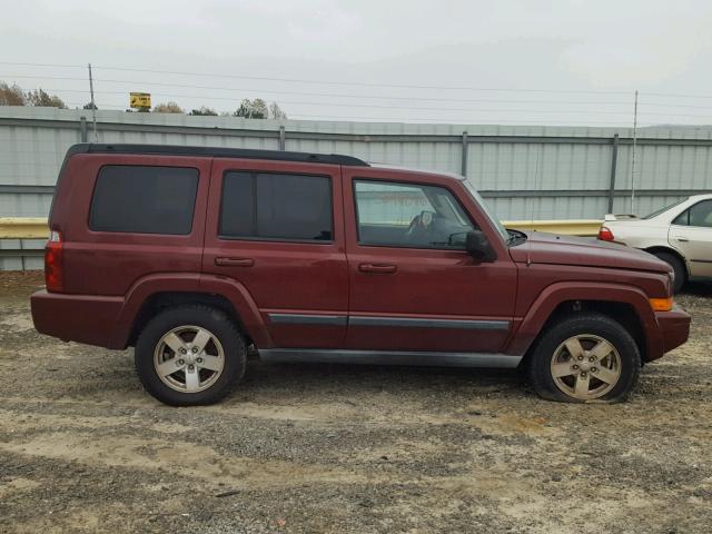 1J8HG48KX7C601252 - 2007 JEEP COMMANDER MAROON photo 9