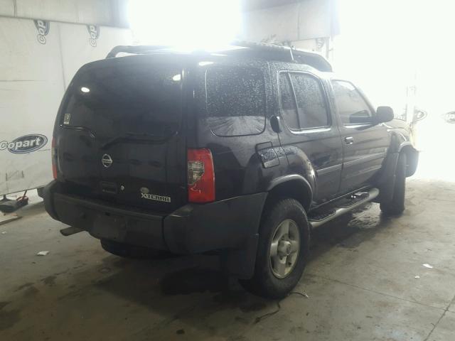 5N1ED28T93C673923 - 2003 NISSAN XTERRA XE BLACK photo 4