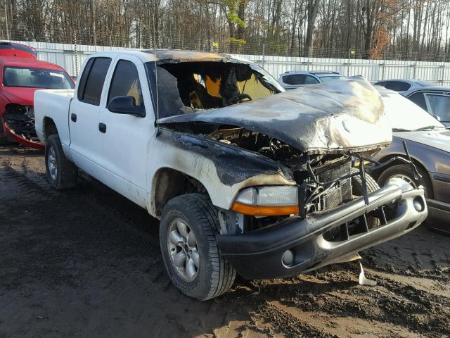 1D7HG38K54S699440 - 2004 DODGE DAKOTA QUA WHITE photo 1