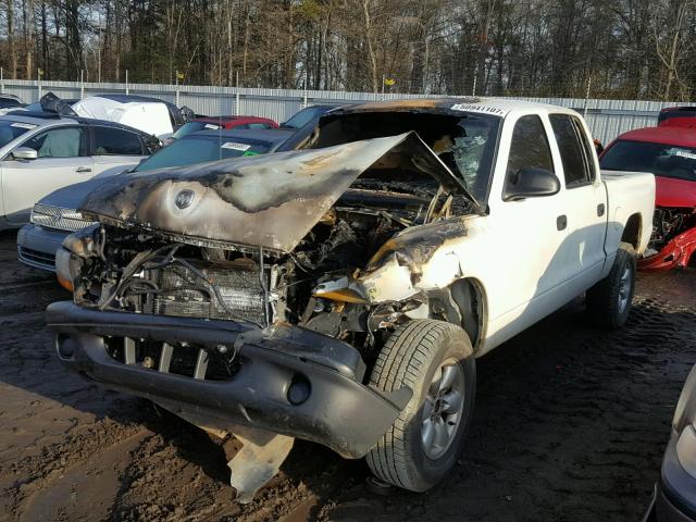 1D7HG38K54S699440 - 2004 DODGE DAKOTA QUA WHITE photo 2