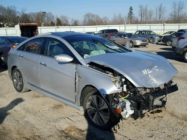 KMHEC4A44FA131260 - 2015 HYUNDAI SONATA HYB SILVER photo 1