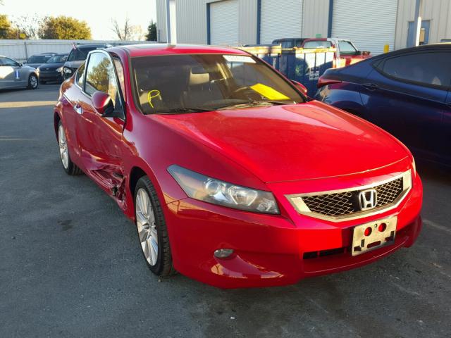 1HGCS22818A013322 - 2008 HONDA ACCORD EXL RED photo 1