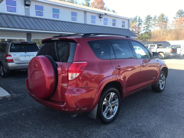 JTMBK32V786033437 - 2008 TOYOTA RAV4 SPORT BURGUNDY photo 4