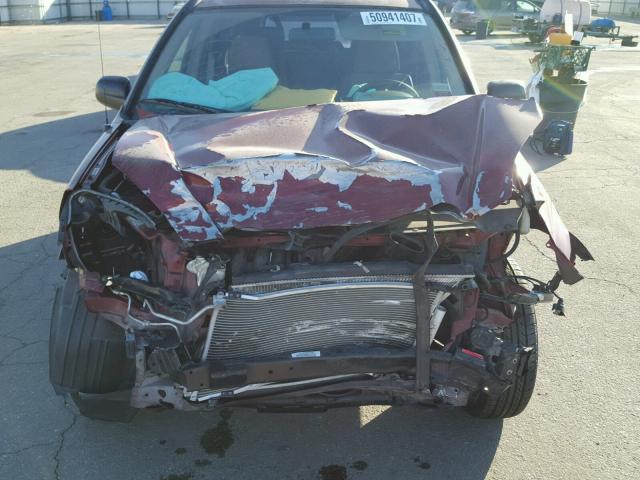 JHLRD68454C009287 - 2004 HONDA CR-V LX RED photo 9