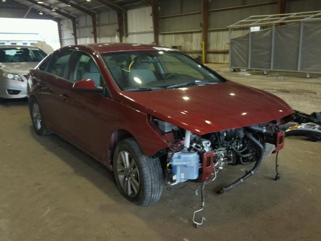 5NPE24AF7GH418692 - 2016 HYUNDAI SONATA SE RED photo 1