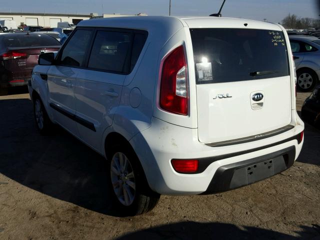 KNDJT2A69D7573289 - 2013 KIA SOUL + WHITE photo 3