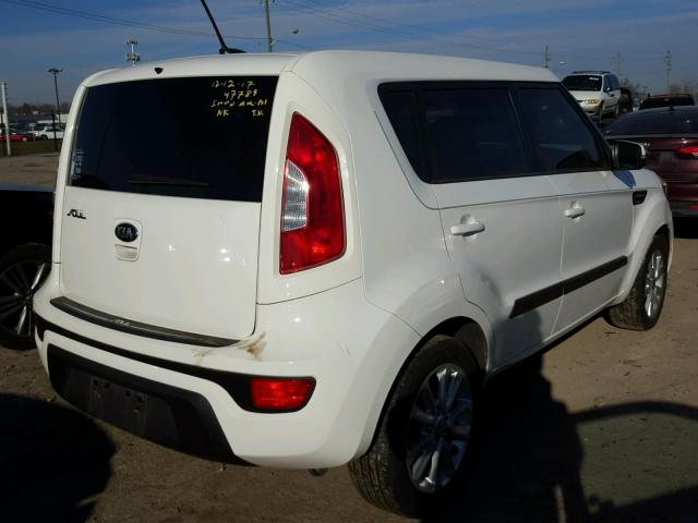 KNDJT2A69D7573289 - 2013 KIA SOUL + WHITE photo 4