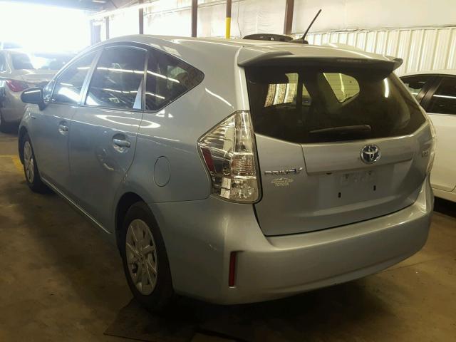 JTDZN3EU0C3125752 - 2012 TOYOTA PRIUS V BLUE photo 3