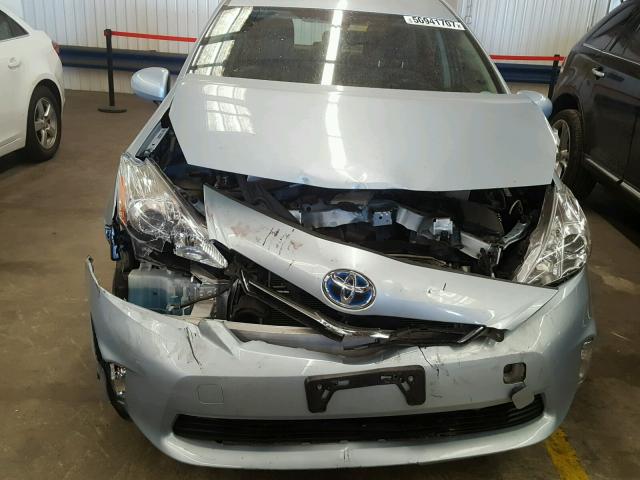 JTDZN3EU0C3125752 - 2012 TOYOTA PRIUS V BLUE photo 9