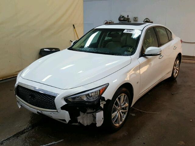 JN1BV7AR7FM419046 - 2015 INFINITI Q50 BASE WHITE photo 2