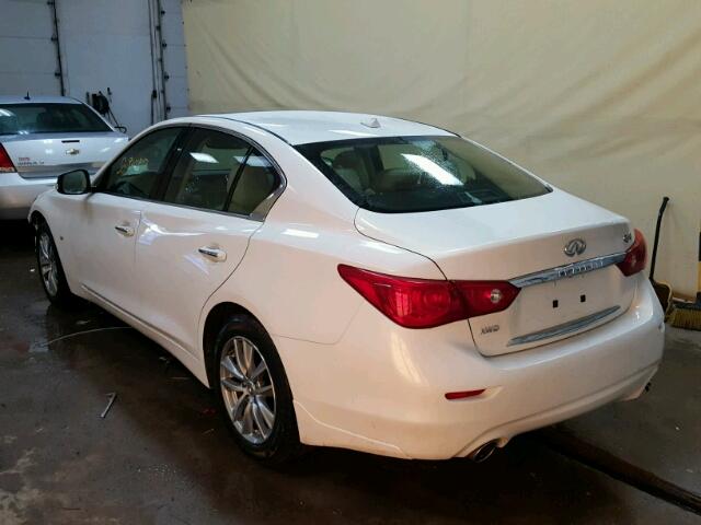 JN1BV7AR7FM419046 - 2015 INFINITI Q50 BASE WHITE photo 3