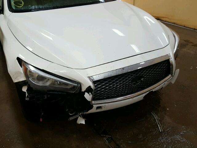 JN1BV7AR7FM419046 - 2015 INFINITI Q50 BASE Білий фото 9