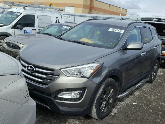 5XYZT3LB9DG049226 - 2013 HYUNDAI SANTA FE S GRAY photo 2