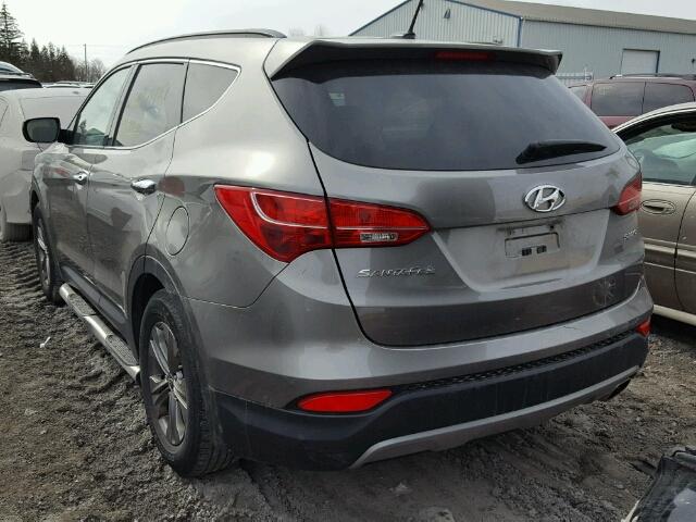 5XYZT3LB9DG049226 - 2013 HYUNDAI SANTA FE S GRAY photo 3