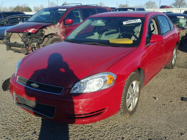 2G1WB58NX89193429 - 2008 CHEVROLET IMPALA LS RED photo 2