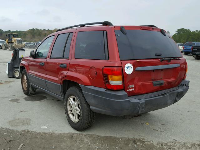 1J4GW48S73C558922 - 2003 JEEP GRAND CHER RED photo 3