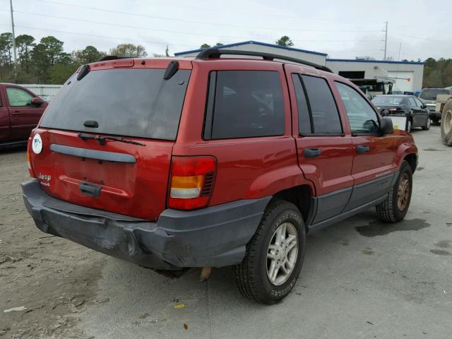 1J4GW48S73C558922 - 2003 JEEP GRAND CHER RED photo 4