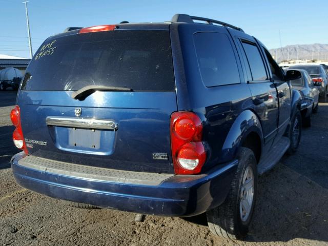 1D4HB48D94F195114 - 2004 DODGE DURANGO SL BLUE photo 4