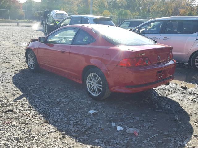 JH4DC54885S014261 - 2005 ACURA RSX RED photo 3