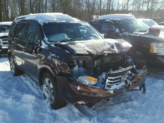 5FNYF4H43DB041892 - 2013 HONDA PILOT EX MAROON photo 1