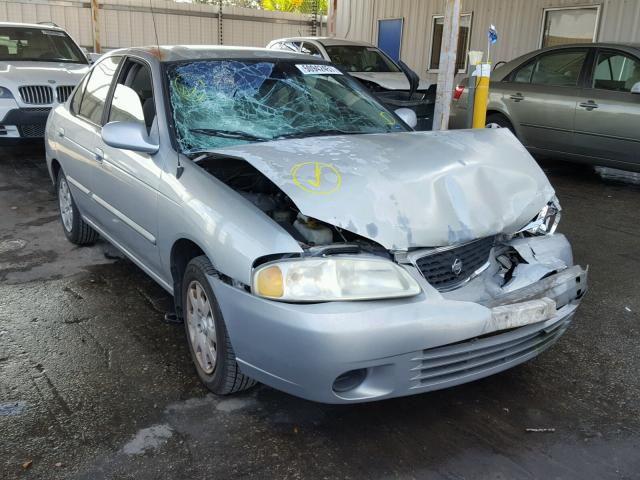 3N1CB51D42L666423 - 2002 NISSAN SENTRA XE SILVER photo 1