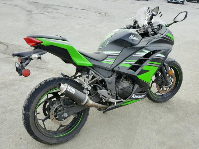 JKAEX8B19GDA25839 - 2016 KAWASAKI EX300 B GREEN photo 4