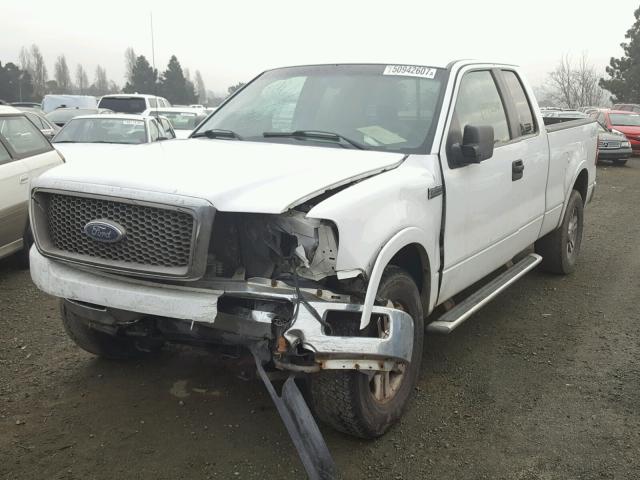 1FTPX14545FA69820 - 2005 FORD F150 WHITE photo 2