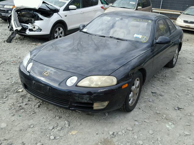 JT8CH32Y8T0051727 - 1996 LEXUS SC 400 BLACK photo 2