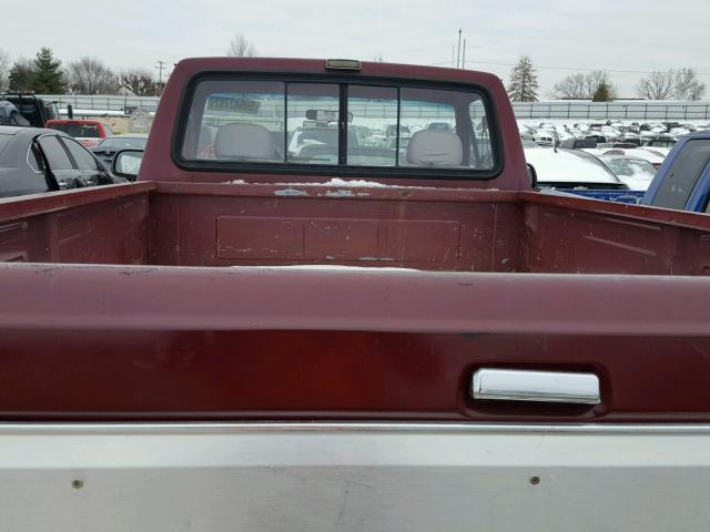 1FTEF15N3NPA18392 - 1992 FORD F150 RED photo 6