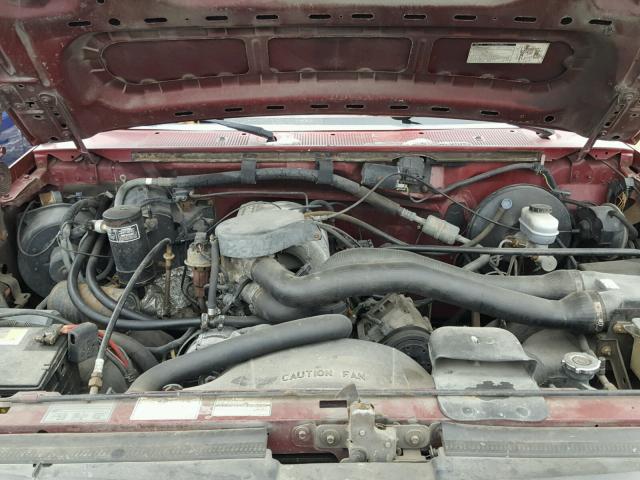 1FTEF15N3NPA18392 - 1992 FORD F150 RED photo 7