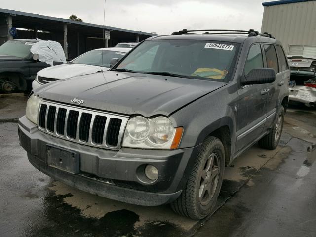 1J8HR58287C564606 - 2007 JEEP GRAND CHER CHARCOAL photo 2