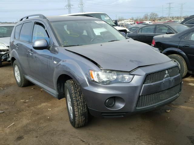 JA4AS2AW3AZ015189 - 2010 MITSUBISHI OUTLANDER GRAY photo 1