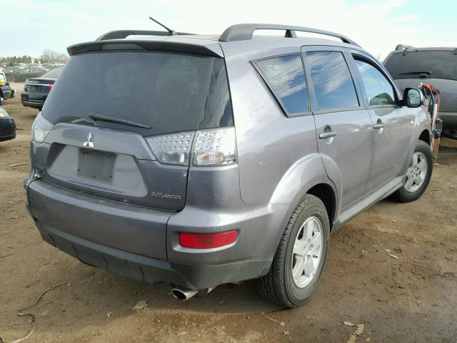 JA4AS2AW3AZ015189 - 2010 MITSUBISHI OUTLANDER GRAY photo 4