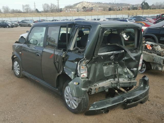 JTLKT324450176983 - 2005 TOYOTA SCION XB GREEN photo 3