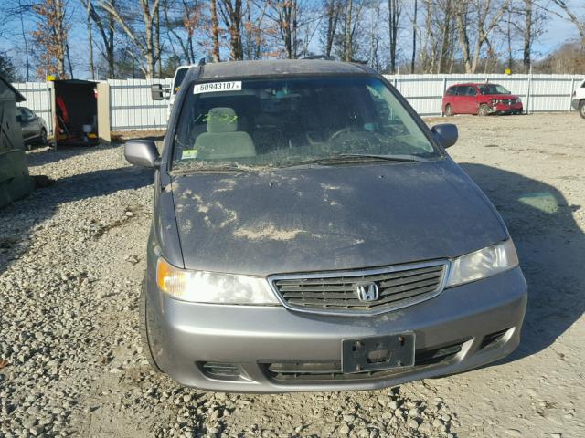 2HKRL1879YH603503 - 2000 HONDA ODYSSEY EX GRAY photo 9