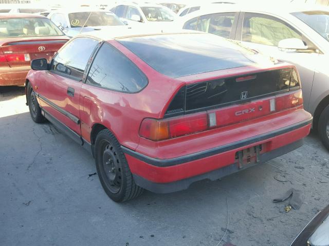 JHMED8351KS010719 - 1989 HONDA CIVIC CRX RED photo 3