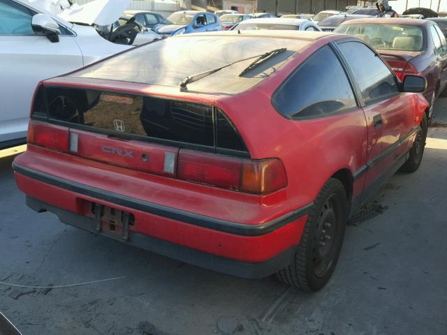 JHMED8351KS010719 - 1989 HONDA CIVIC CRX RED photo 4