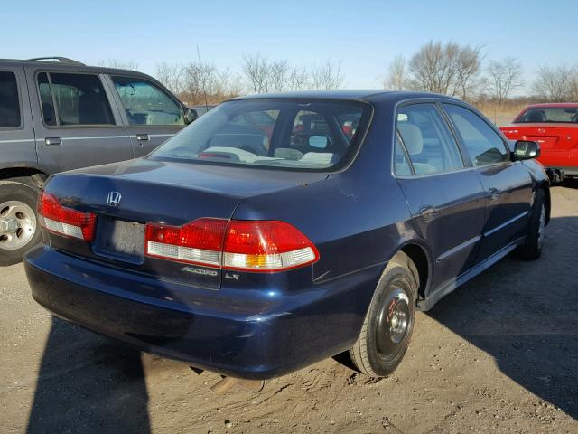 1HGCG66532A019672 - 2002 HONDA ACCORD LX BLUE photo 4