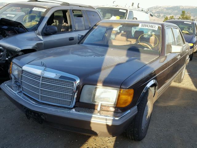 WDBCA35D6GA204229 - 1986 MERCEDES-BENZ 420 SEL BROWN photo 2