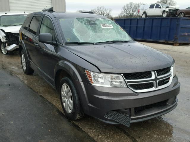 3C4PDCAB5HT560292 - 2017 DODGE JOURNEY SE GRAY photo 1