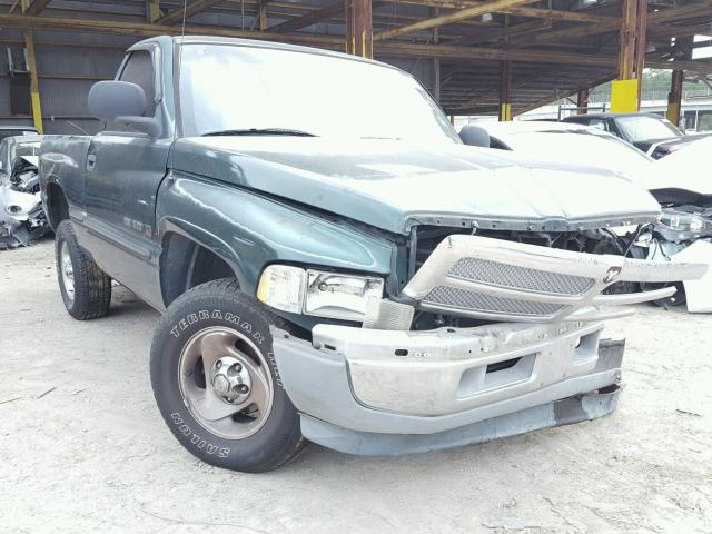 1B7HC16Y7XS146701 - 1999 DODGE RAM 1500 GREEN photo 1