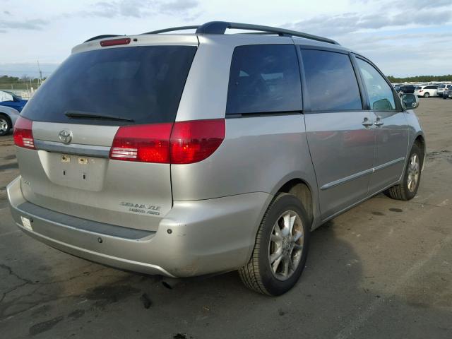 5TDBA22C94S025281 - 2004 TOYOTA SIENNA XLE SILVER photo 4